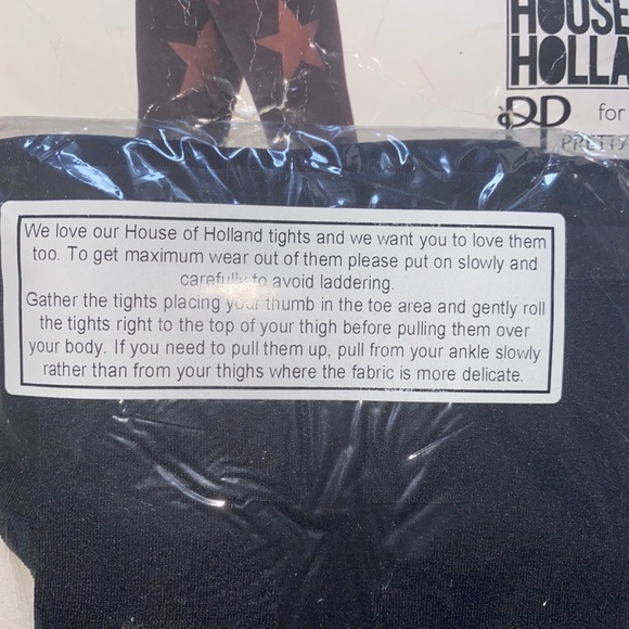 House of Holland Reverse Star Tights - Picture 6 of 6